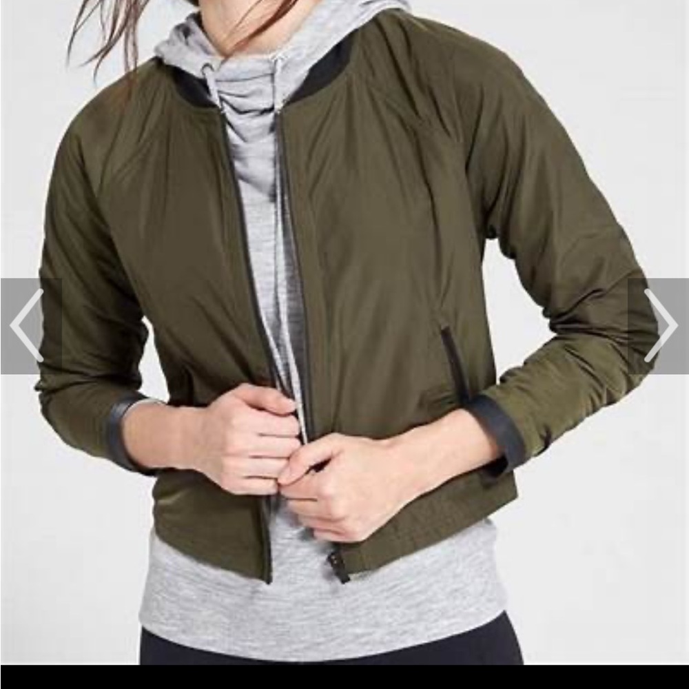 Athleta side zip bomber jacket - like new condition